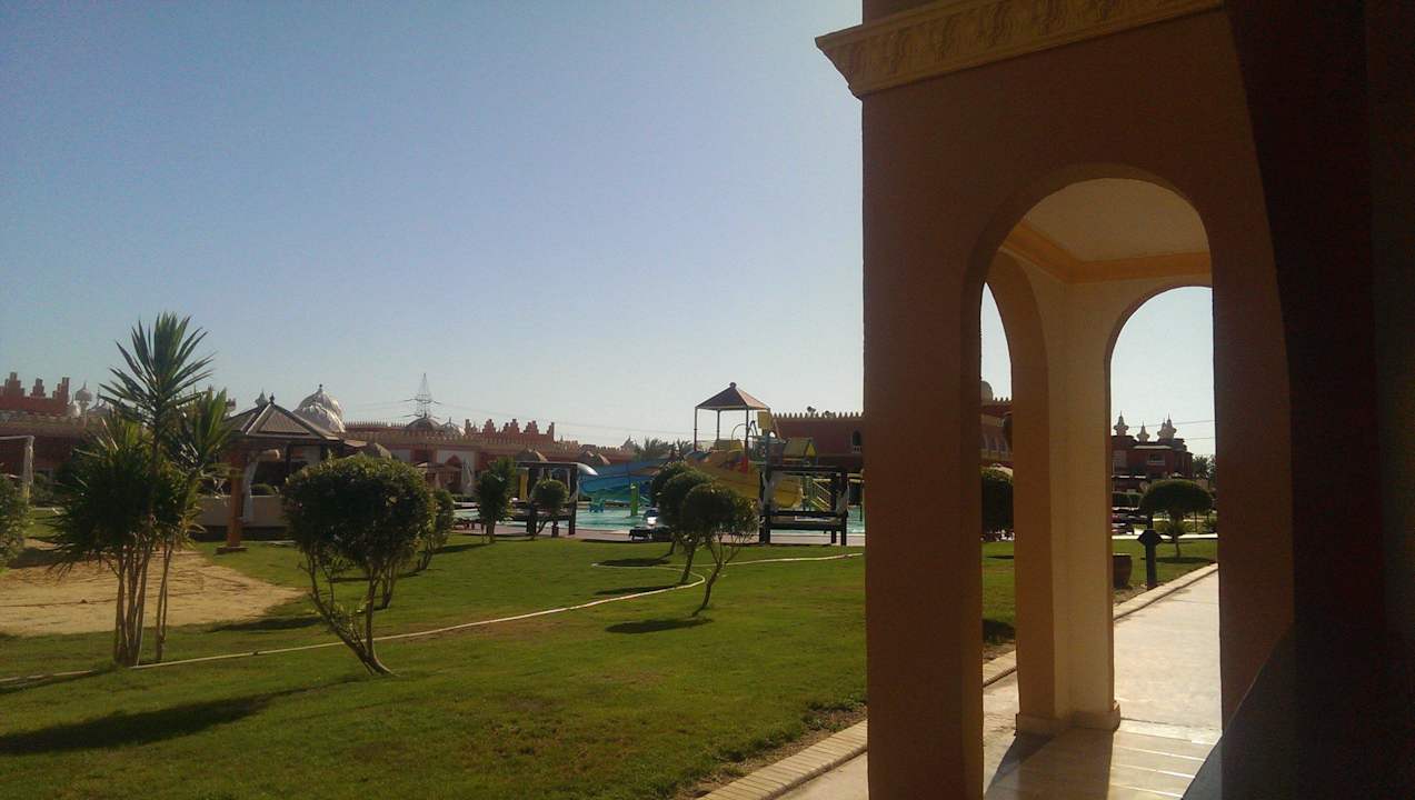 Ausblick aus unserem Zimmer Pickalbatros Alf Leila Wa Leila Resort - Neverland Hurghada