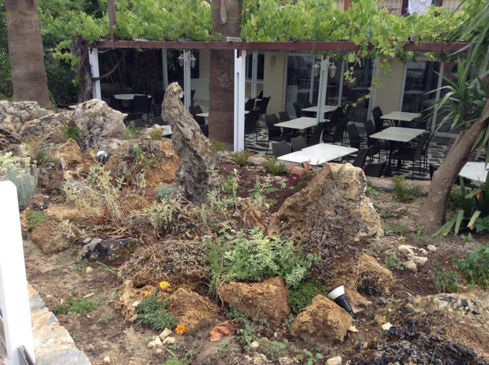 Restaurant unter Weinreben HARPIN Happy Days Beach Hotel