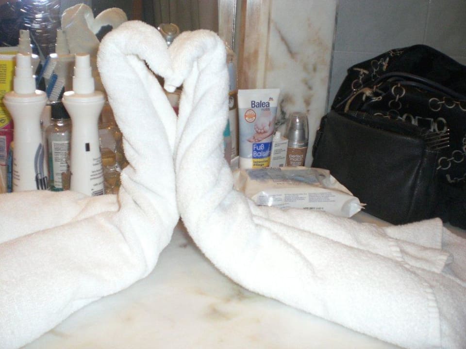 Dekorative Handtücher Hotel Clumba