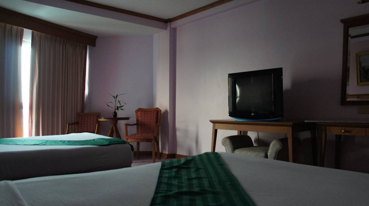 Unser Doppelzimmer The Viang Tak Riverside Hotel