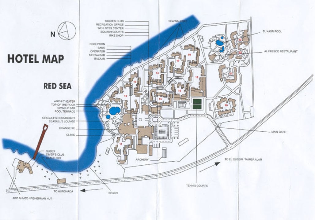 Grafik der Hotelanlage Mövenpick Resort El Quseir