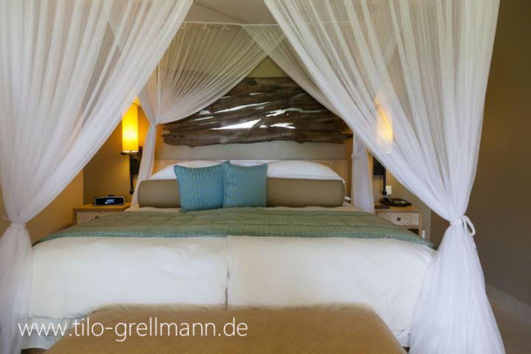 Bett Doppelzimmer Kempinski Seychelles Resort