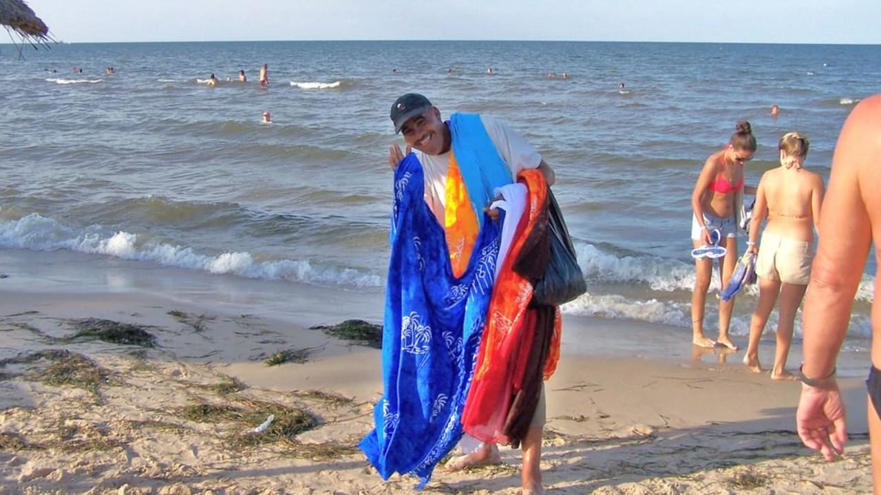 Der nicht so tolle Strand vom Hotel Houda Golf & Beach Club