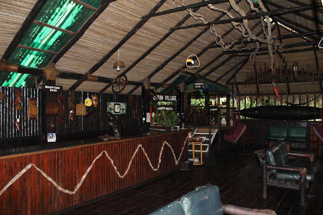 Rezeption Amazon Village Lodge