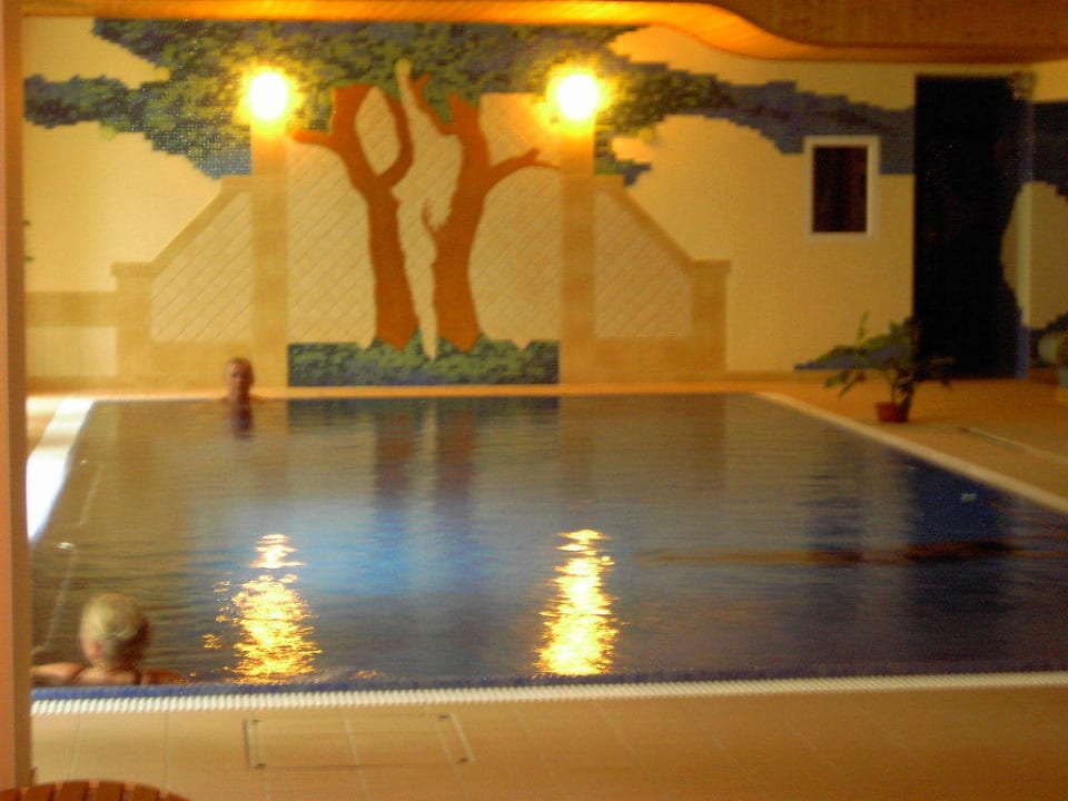 Fliessenmotiv am Pool Kurhotel Berliner