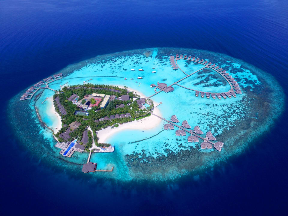 Außenansicht Machchafushi Island Resort & Spa Maldives, The Centara Collection