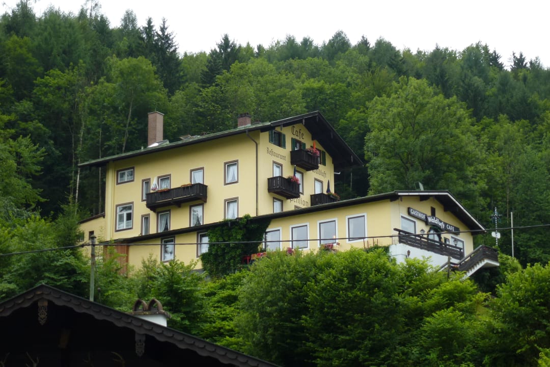 Blick von der Straße Hotel Waldluft