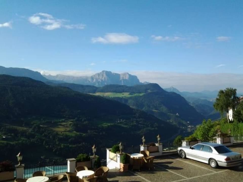 Wunderschöner Ausblick vom Balkon Berglandhotel Untertheimerhof