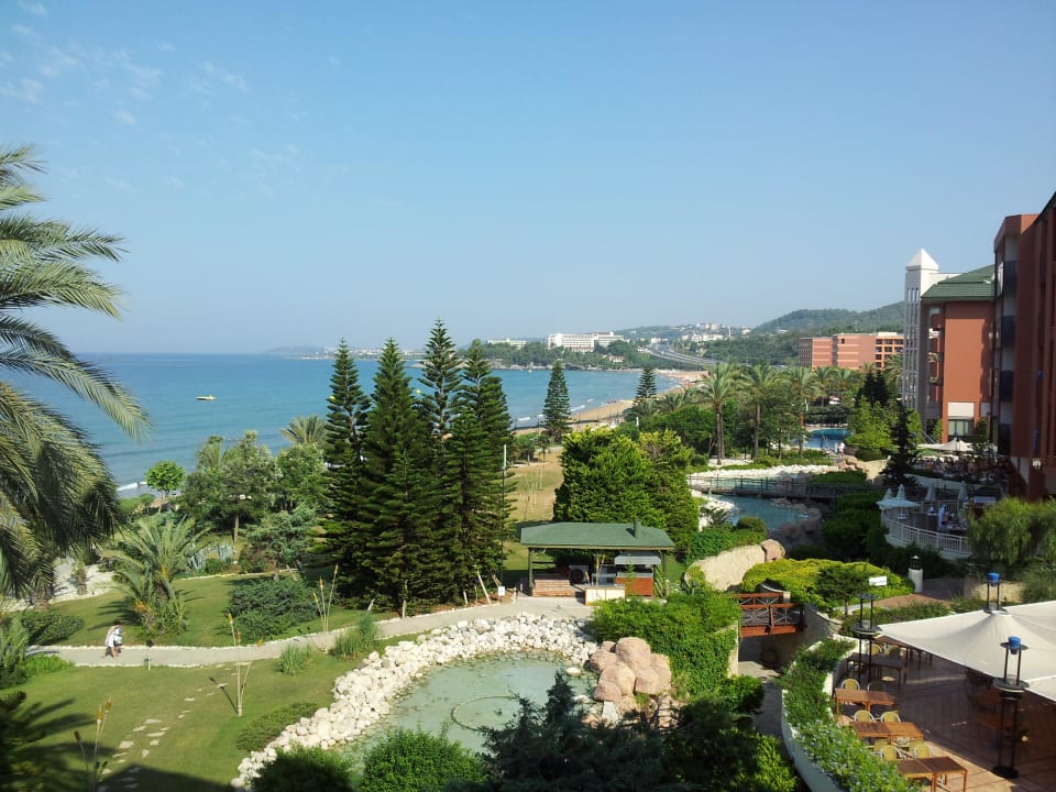 Blick vom Balkon AQI Pegasos Resort