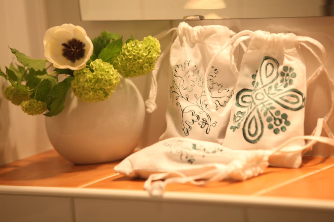 Mit Liebe zum Detail - bedruckte Kräutersackerl Kleinhofers Himbeernest