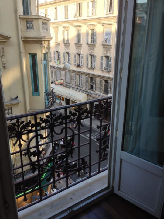 Ausblick in die Strassen Nizza Best Western Plus Hôtel Massena Nice