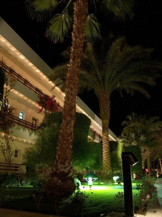 Gartenanlage abends The Grand Hotel Hurghada