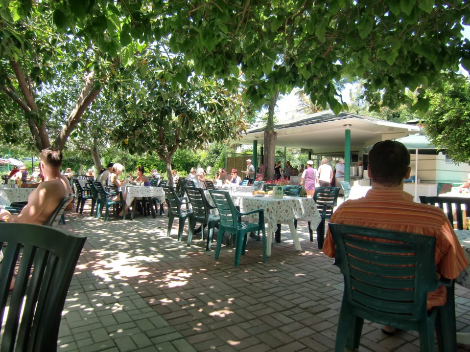 Der tolle Biergarten Hotel Gardenia Beach