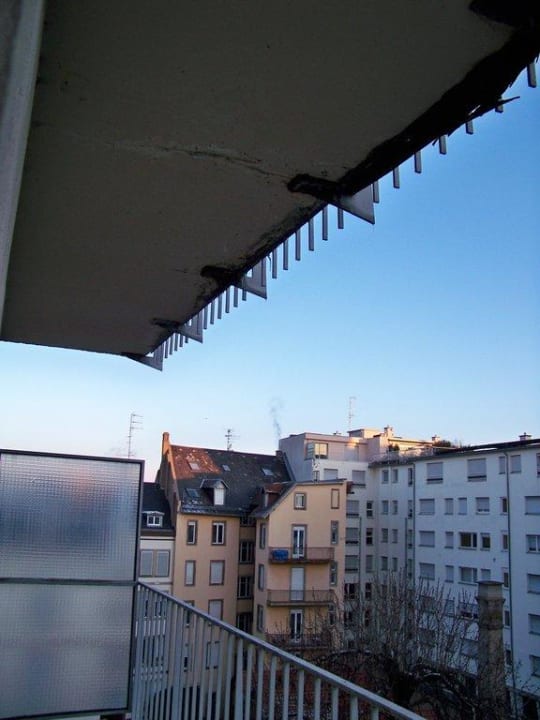 Der Balkon unseres Zimmers Hotel Sofitel Strasbourg Grande Ile