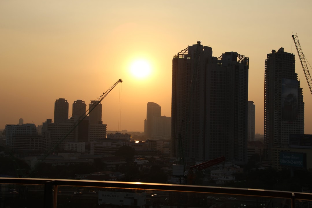 Ausblick vom 14. Stock Eastin Grand Hotel Sathorn