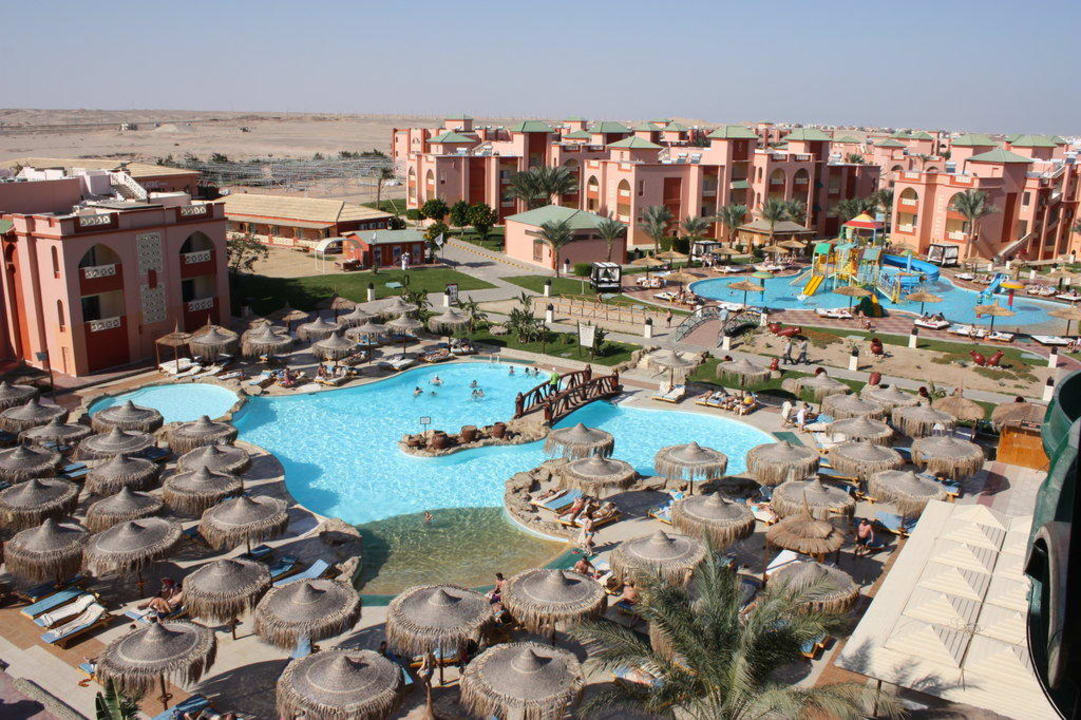 Ausblick von den Rutschen Pickalbatros Aqua Park Resort - Hurghada