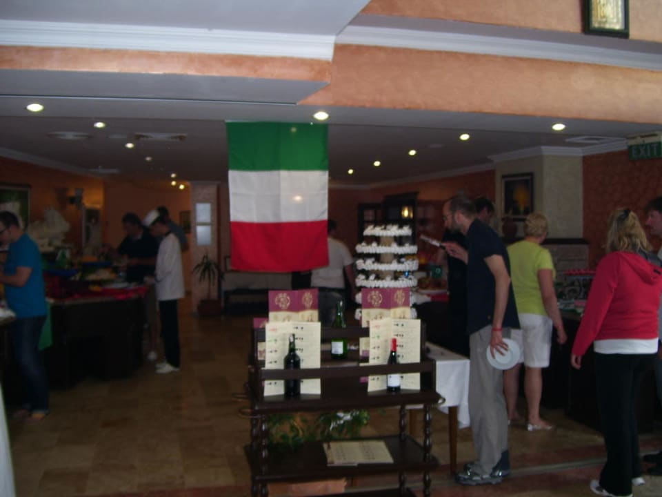 Wieder mal ein super Abendessen auf italienisch Royal Atlantis Beach Hotel