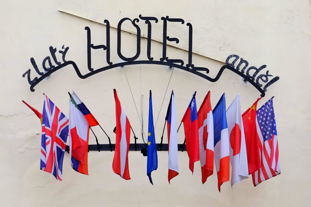 Eingang zum Hotel Hotel Zlatý Anděl