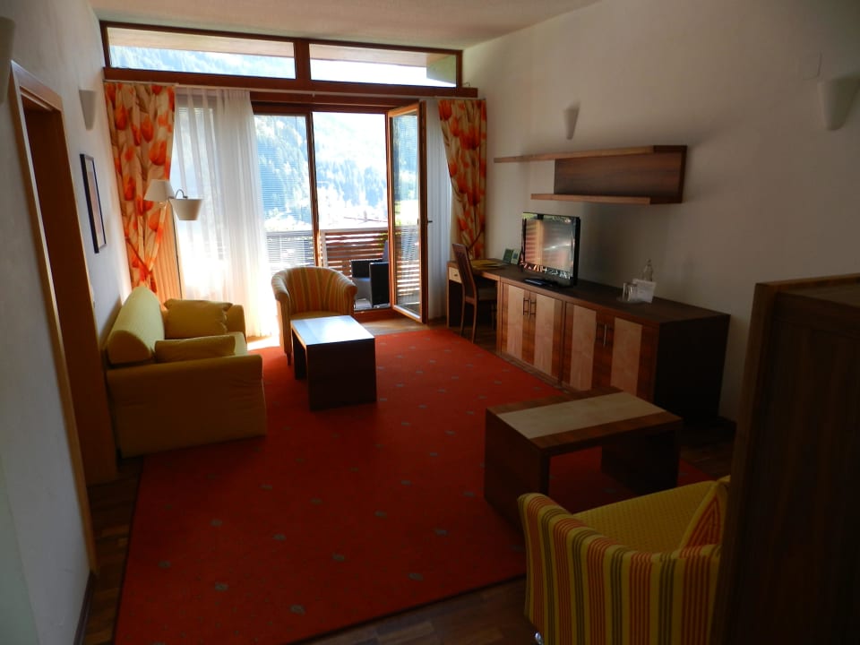 Wohnbereich Suite Gehrenspitze Hotel Birkenhöhe