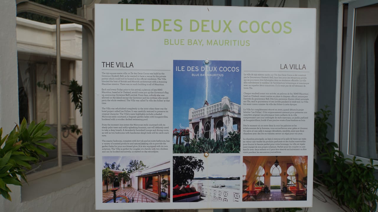 Sonstiges Hotel Ile des Deux Cocos
