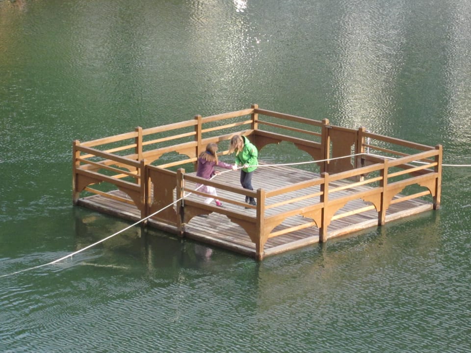 Children's float on the pond Falkensteiner Family Resort Lido