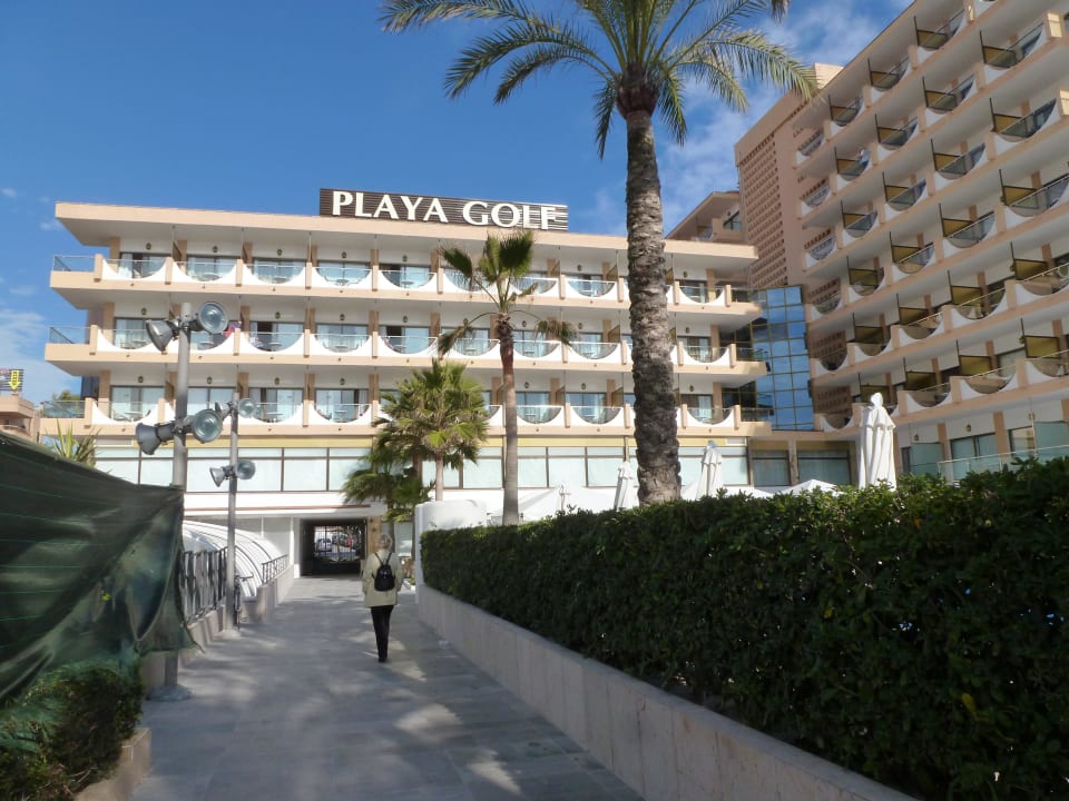 Hotel vom Strand gesehen Hotel Playa Golf