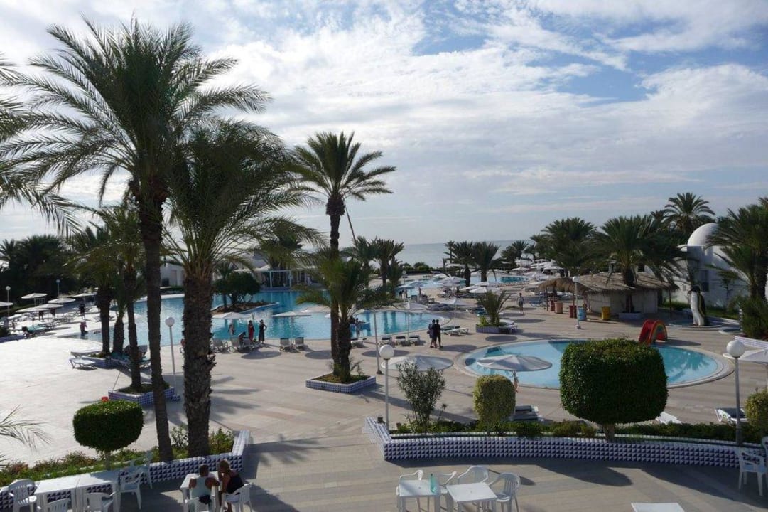 Ausblick von Restauranterrassse Hotel El Mouradi Djerba Menzel