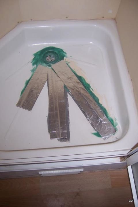 De douchevloer nogmaals Oostappen Vakantiepark Prinsenmeer