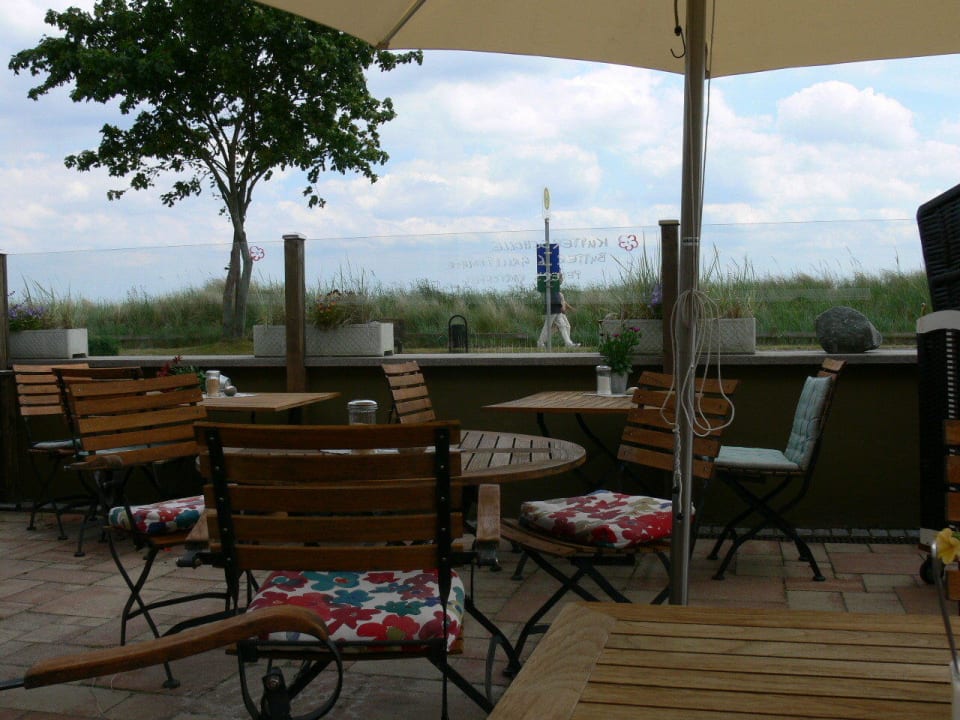 Terrasse mit Blick auf Meer Haus am Meer