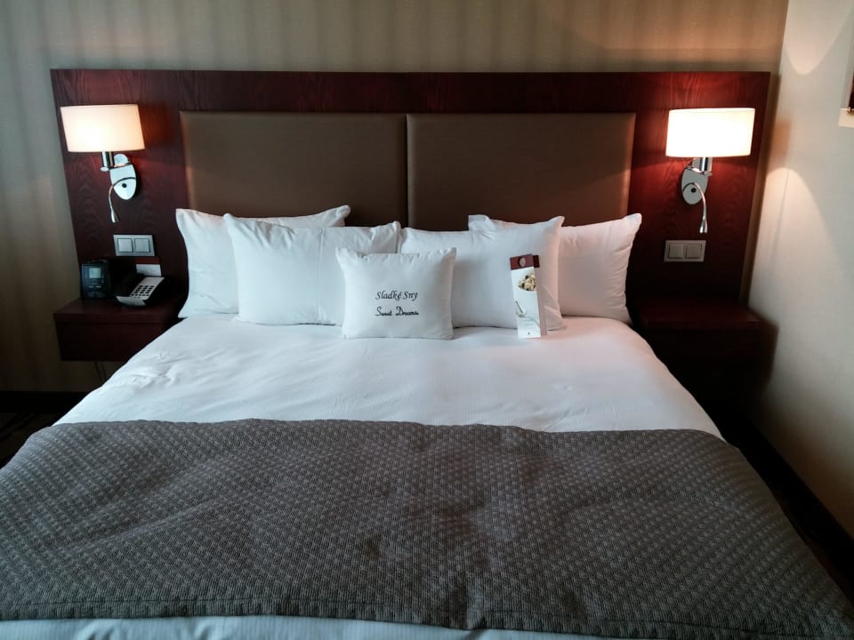Sehr schönes Großes Doppelbett DoubleTree by Hilton Hotel Bratislava