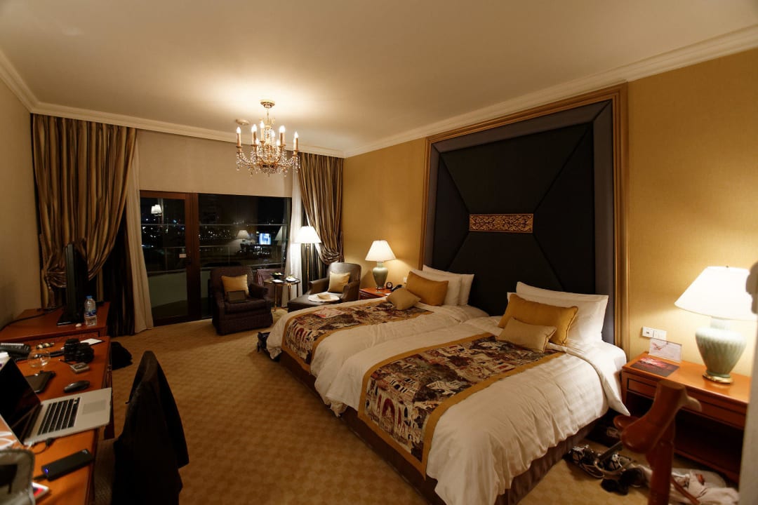 Der Blick Richtung Fenster Shangri-La Hotel, Bangkok