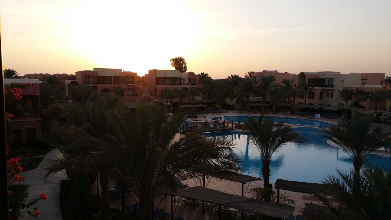 Blick von meinem Zimmer auf den Pool Jaz Makadi Saraya Resort