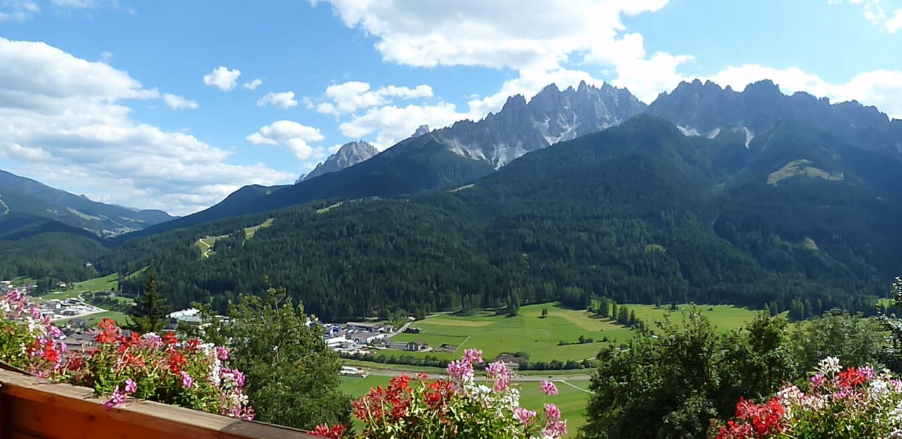 Blick vom Balkon Hotel Schopfenhof