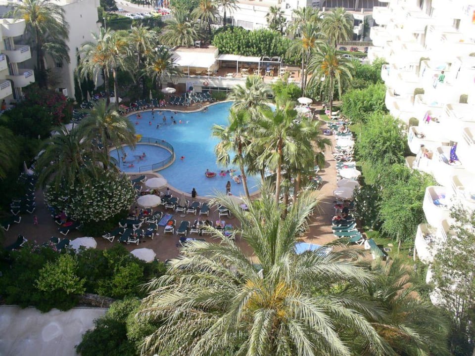 Innenhof des Hotels Protur Palmeras Playa Aparthotel