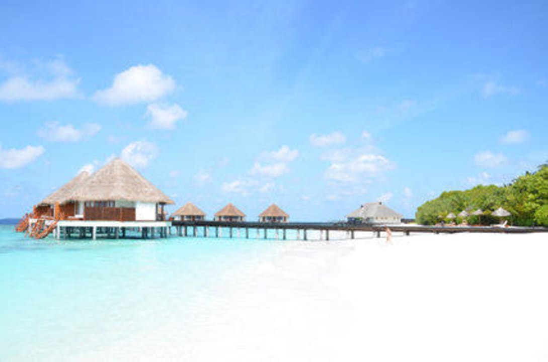 Wasservillen am Tag Adaaran Select Meedhupparu Island Resort - Premium All Inclusive