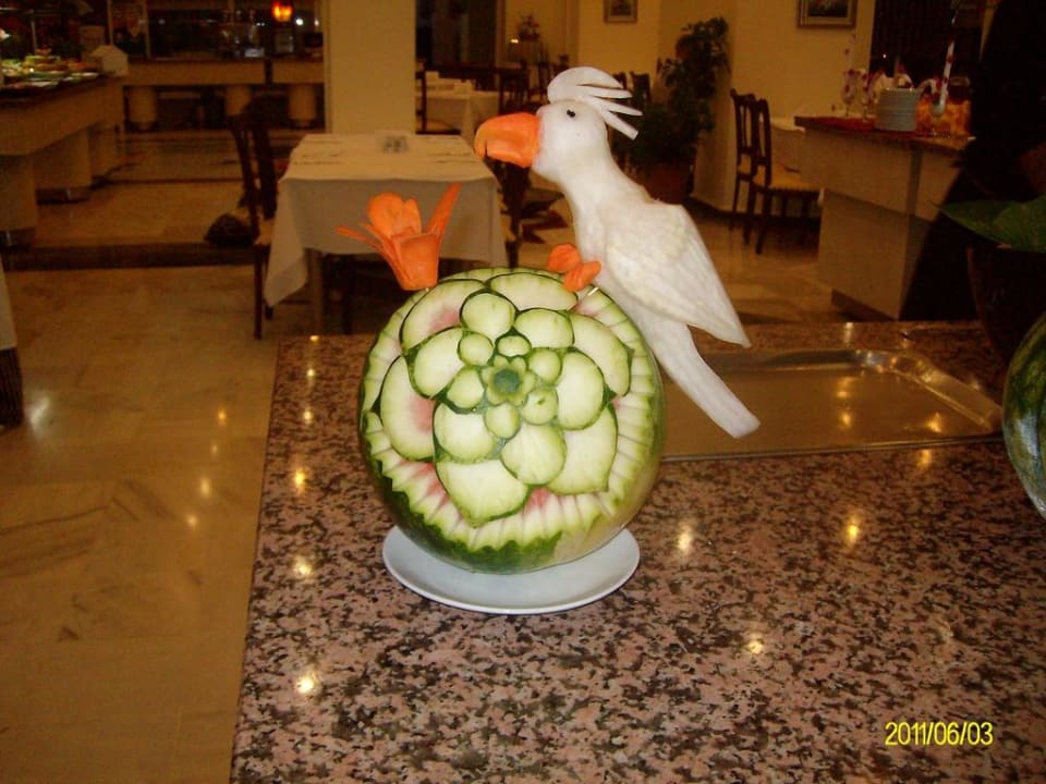 Vogel auf Wassermelone Incekum Su Hotel