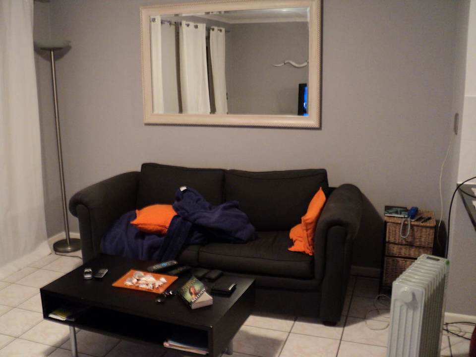 Wohnraum mit Küche High Cape 2 FeWo