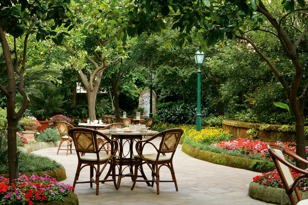 Gartenanlage Grand Hotel de la Ville