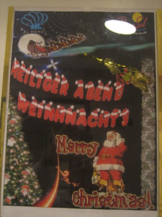 Frohe Weihnachten El Mehdi Beach Resort