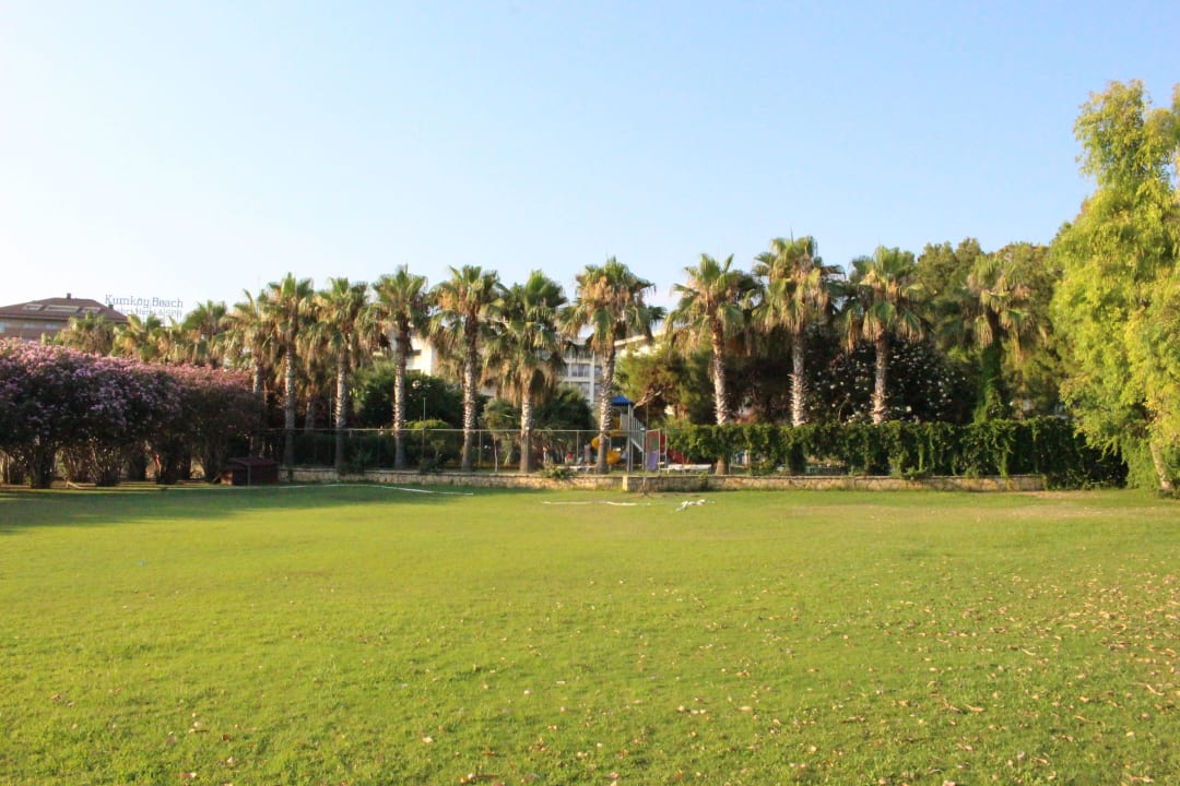 Wiese mit Katzenhaus Seher Kumköy Star Resort & Spa