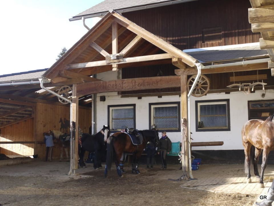 Hauptstallgebäude Ferienwohnungen Pferdehof Stockner