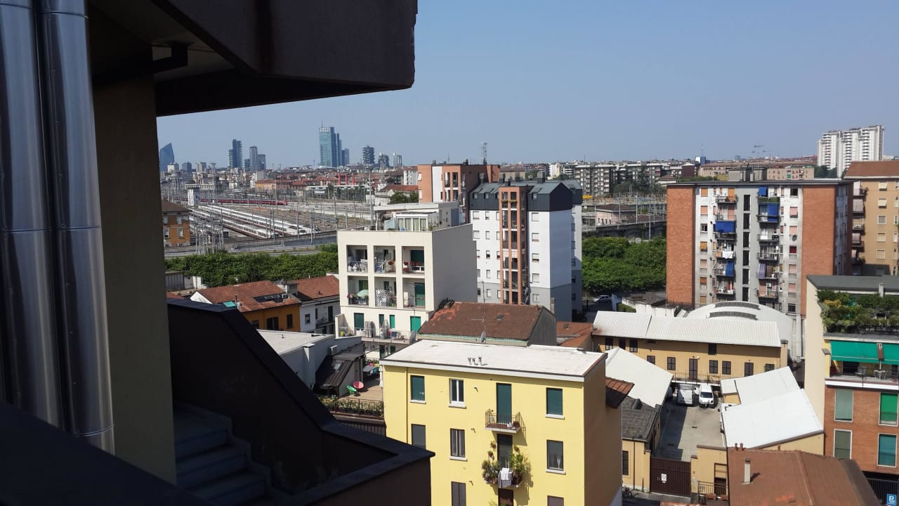 Вид с балкона UNAWAY Hotel & Residence Linea Uno  Milano