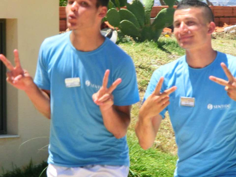 Bruno and Mike the funny team Hotel Rosa Beach