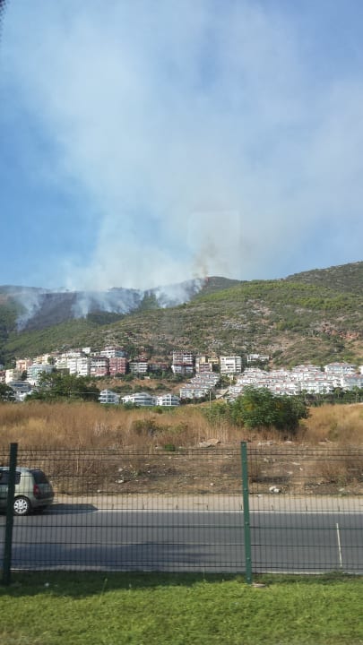 Waldbrand  Hotel Aslan City Kleopatra