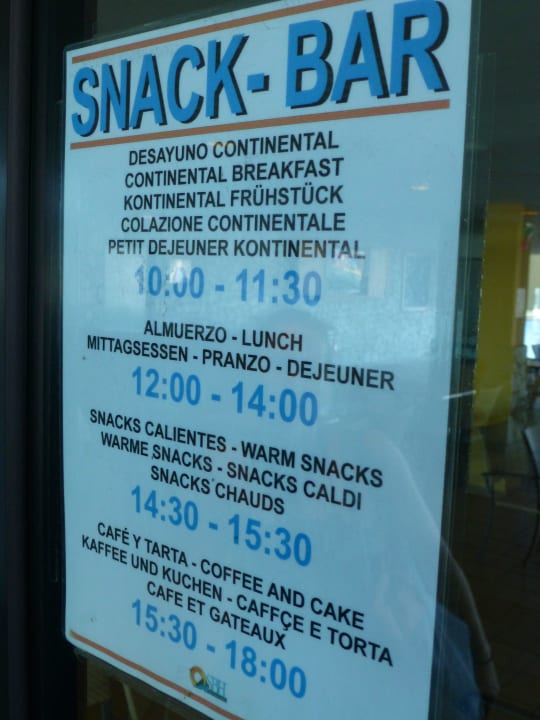 Öffnungszeiten SBH Club Paraiso Playa