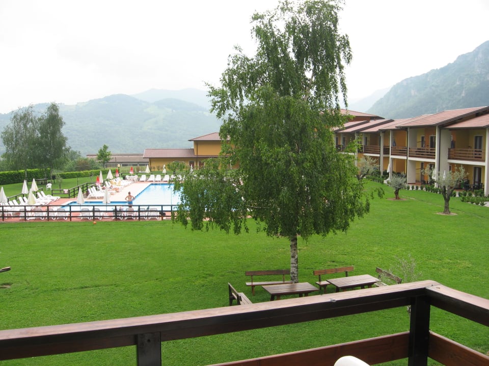Blich vom Balkon  Richtung Pool Hotel Residence La Pertica