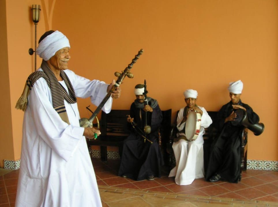 Musikanten am Eingang Jaz Makadi Oasis Resort