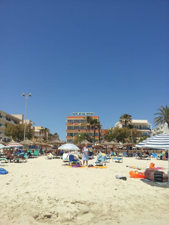 Hotel vom Strand tagsüber BLUESEA Anba Romani