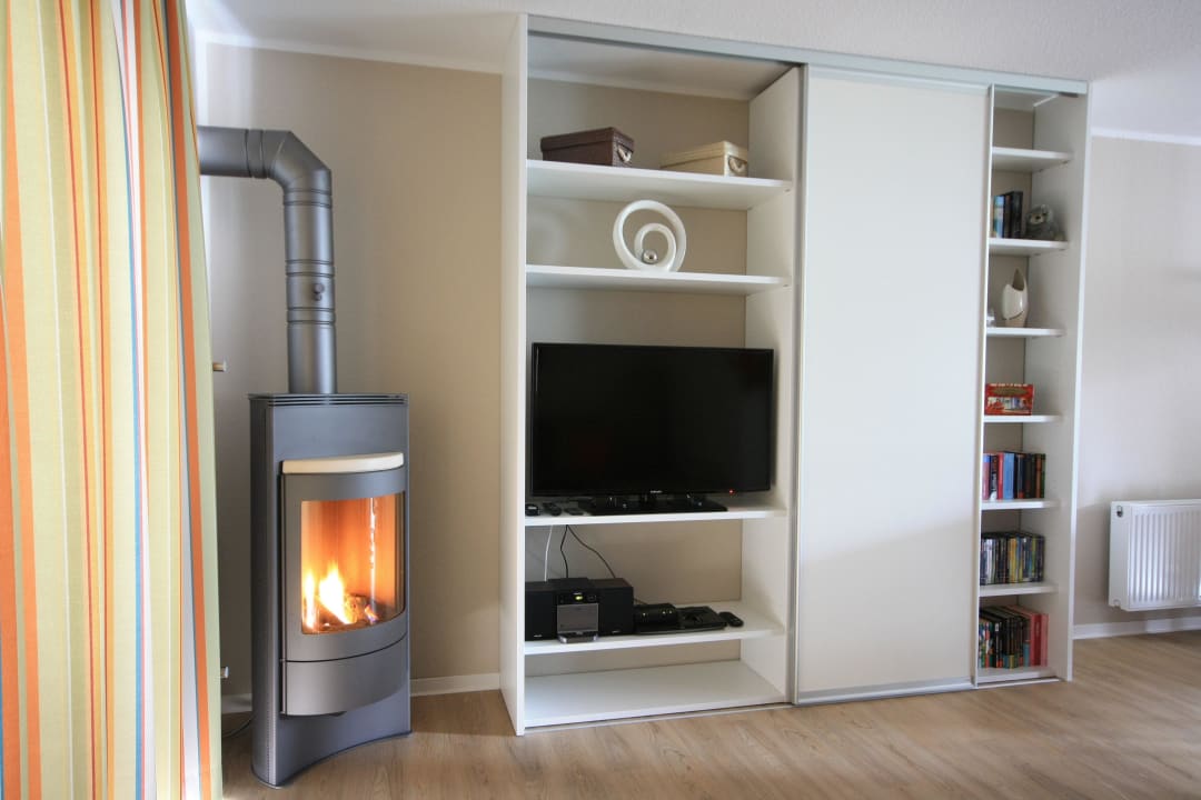 Wohlige Wärme durch unseren Kamin Feriendorf Robbenplate Haus Nr. 8