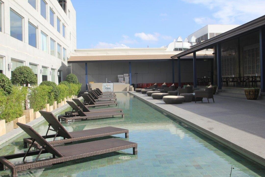 Innenterrasse ohne Ausblick Prime Hotel Central Station Bangkok